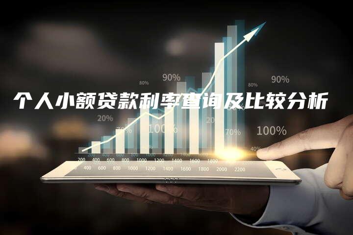 个人小额贷款利率查询及比较分析