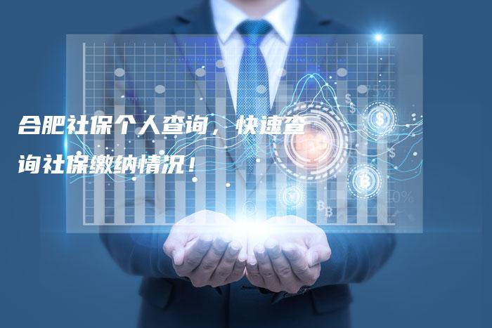 合肥社保个人查询，快速查询社保缴纳情况！