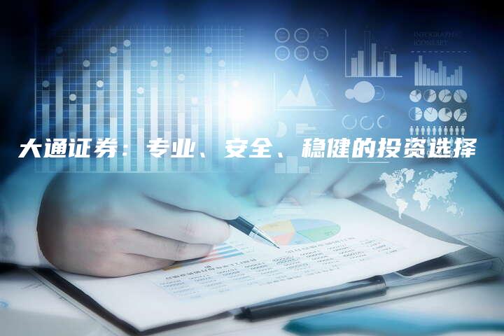 大通证券：专业、安全、稳健的投资选择