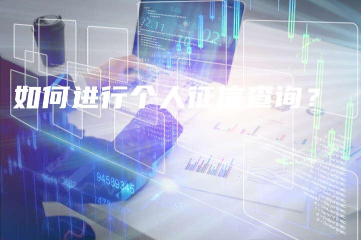 如何进行个人征信查询？